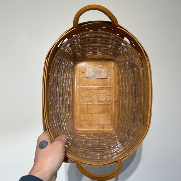 Longaberger Woven Traditions Bread Basket, Made in Ohio in 2001 - Picture 4 of 5